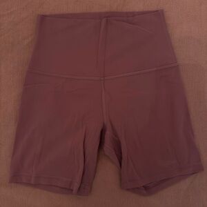 Lululemon Athletica Mauve Athletic Shorts with Wide Waistband